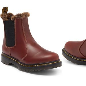 Dr Martin faux shearling Chelsea boot 10